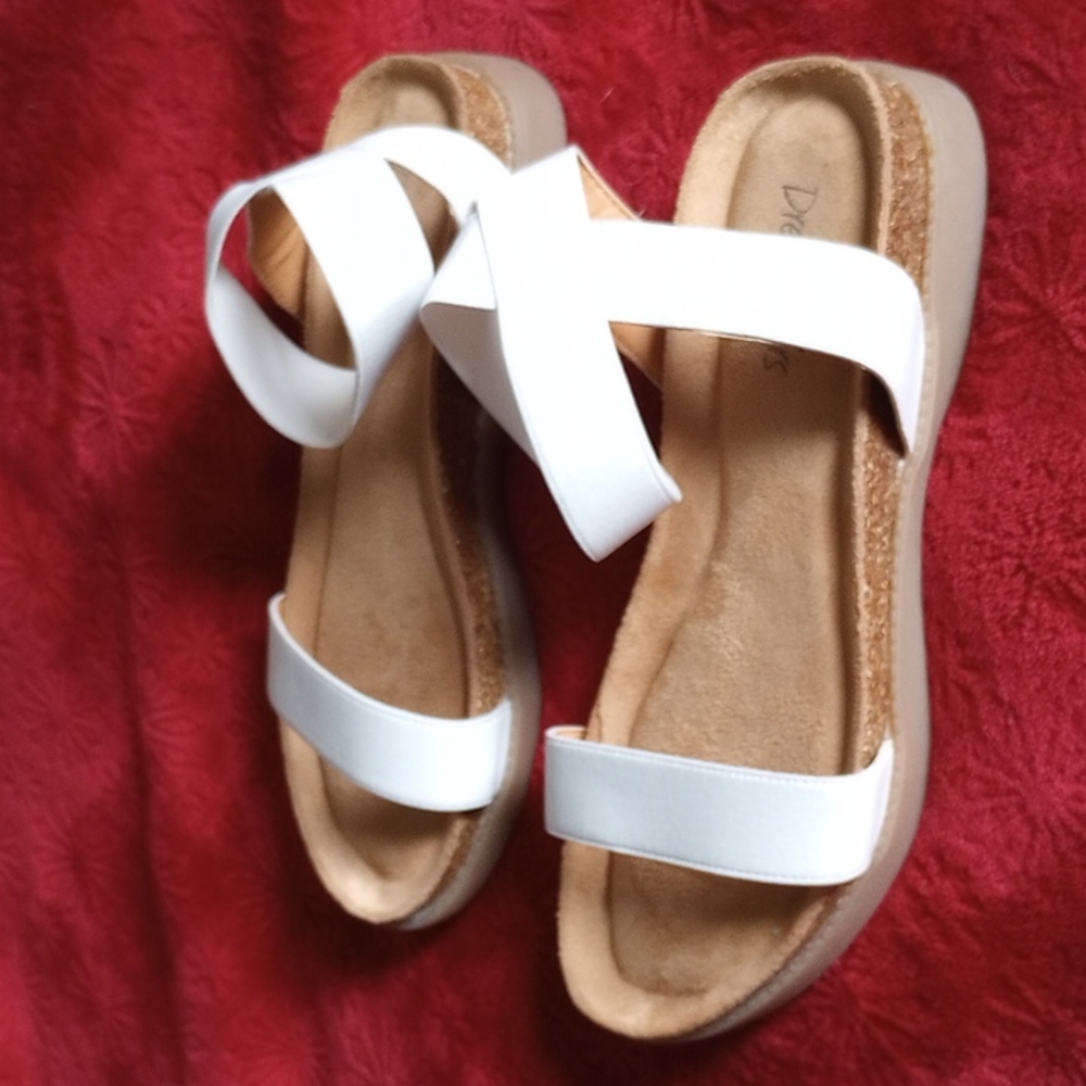 White sandals. Size- 6.5